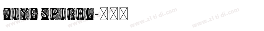 Jiye spiral字体转换